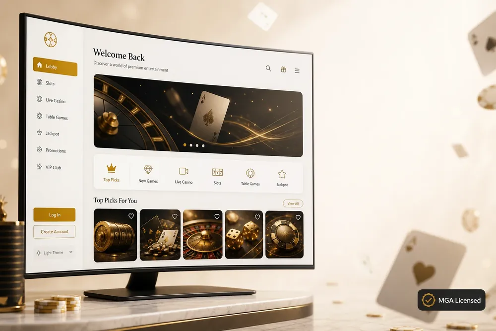 Mr Green — casino game lobby